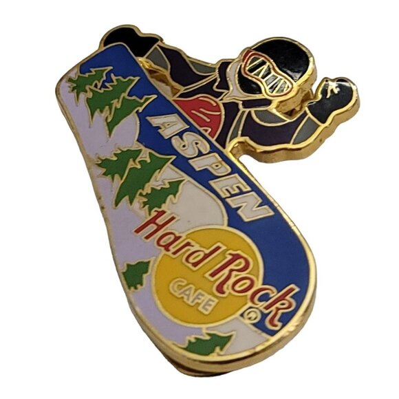 Hard Rock Cafe Snow Boarder ASPEN 2000 Pin K42 - Picture 2 of 5